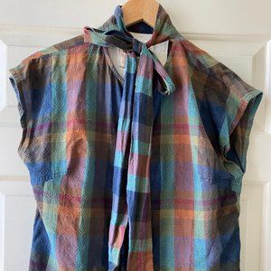 Ace & Jig Page Tie Neck Top in Nymph, M